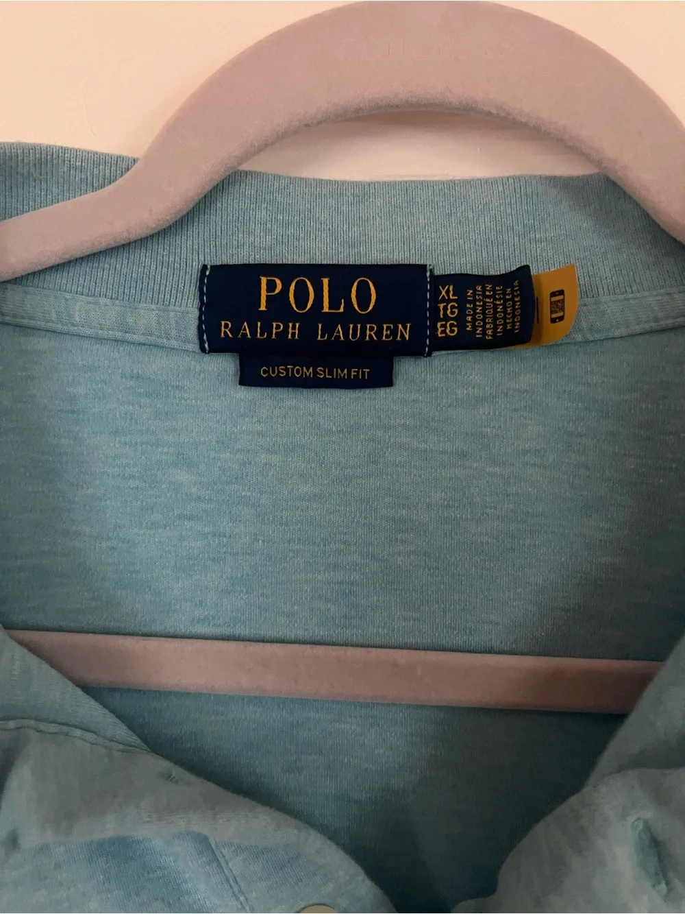Ralph Lauren Men’s Polo in Light Blue with Embroidered Pony